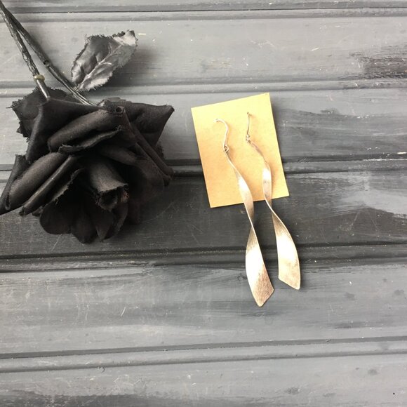 Silver Dangle Earrings - Picture 2 of 4